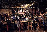Otto Piltz In The Bavarian Beergarden painting
